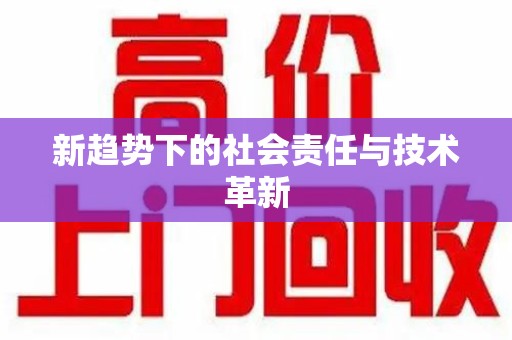 信阳新趋势下的社会责任与技术革新